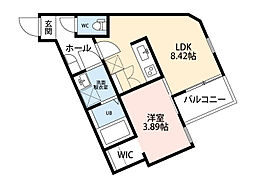 REGALEST千里山 1階1LDKの間取り