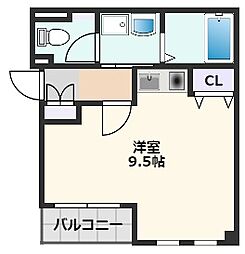 ＡＶＥＮＵＥ高城 2階ワンルームの間取り