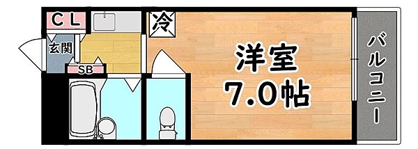 兵庫県神戸市灘区稗原町３丁目(賃貸マンション1K・2階・20.00㎡)の写真 その2