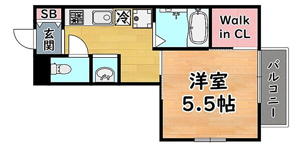 兵庫県神戸市灘区寺口町(賃貸アパート1K・2階・23.50㎡)の写真 その2