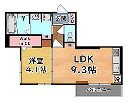 間取図画像 1LDK