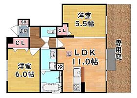 兵庫県神戸市灘区上野通８丁目（賃貸アパート2LDK・1階・51.59㎡） その2