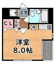 ストークハイツ・マヤ ワンルームの間取図画像