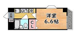 グランディア住吉本町邸 1Kの間取図画像