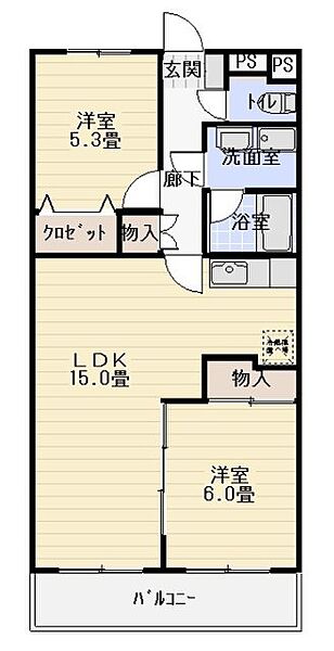 コンフォート萩Ｍ 202｜静岡県焼津市柳新屋(賃貸マンション2LDK・2階・58.49㎡)の写真 その2