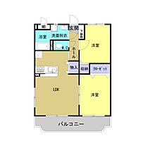 ラ・グリシンヌ 205 ｜ 静岡県藤枝市築地（賃貸マンション2LDK・2階・56.44㎡） その2