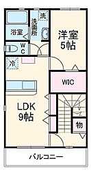 LOTUS住吉 1LDKの間取図画像