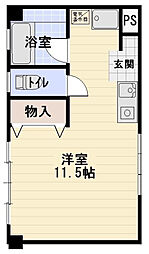 アヴェニュー ワンルームの間取図画像