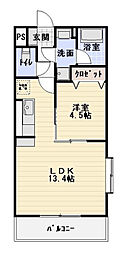 フランシーズ 1LDKの間取図画像