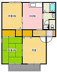 グレース 3DKの間取図画像