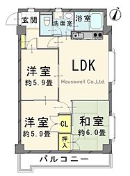 物件画像 キャッスルマンション新所沢〜ペット可フルリフォーム物件〜