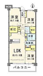 間取図画像 3LDK