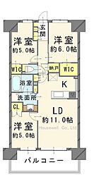 間取図画像 3LDK