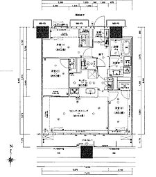 グランドミッドタワーズ大宮フォレストタワー 3LDKの間取図画像