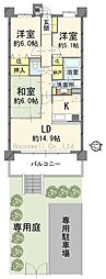 ビクトリアアネーロ大宮 3LDKの間取図画像