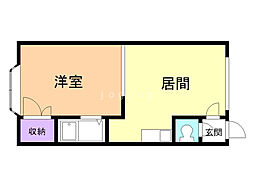 エクシブ音羽 1LDKの間取図画像