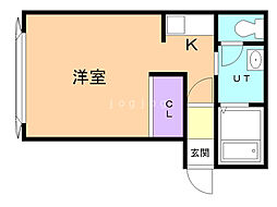 ハイツ岡山Ａ 2階