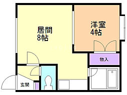 ノースアルカディア 1LDKの間取図画像