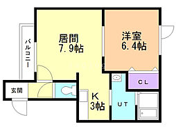 クローバーハウスＮＯ3 2階