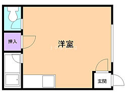 ハイツまるいNo.143 ワンルームの間取図画像