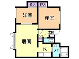 間取図画像 2LDK