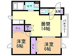 レインボーハウスＴｗｉｎｒｅｅｆｓ 1階