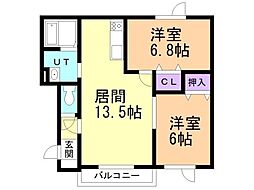 プレシャスウッドIV 2階