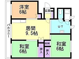 間取図画像 3DK