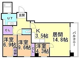 間取図画像 3LDK