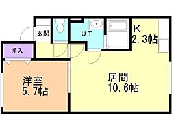 間取図画像 1LDK