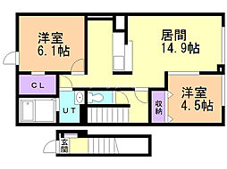 間取図画像 2LDK