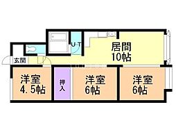 間取図画像 3LDK