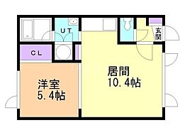 レモンバーム 1LDKの間取図画像