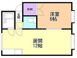 カーサMK 1LDKの間取図画像