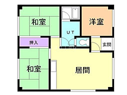 苫進ハイツ 3LDKの間取図画像