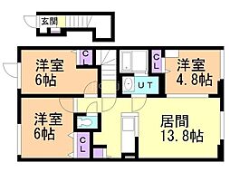 グランメゾン 3LDKの間取図画像