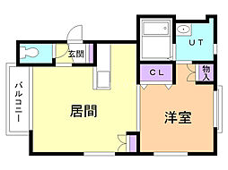 パークステージ澄川町1 1LDKの間取図画像