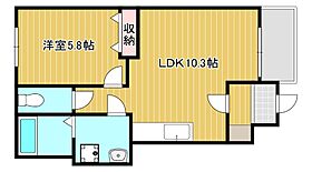 スターテラス白鳥 102 ｜ 滋賀県東近江市札の辻２丁目（賃貸アパート1LDK・1階・40.39㎡） その2