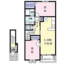 アウローラ湖東 203 ｜ 滋賀県東近江市五個荘石塚町（賃貸アパート2LDK・2階・57.21㎡） その2