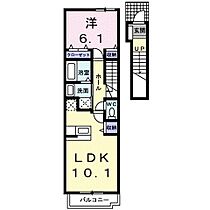 コータ・コート　F 208 ｜ 滋賀県近江八幡市堀上町（賃貸アパート1LDK・2階・42.80㎡） その2