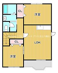 プロスパビレッジ 2LDKの間取図画像