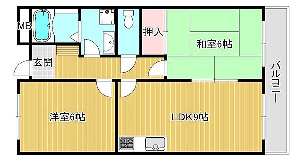 ネオミレニアム 105｜滋賀県近江八幡市安土町小中(賃貸マンション2LDK・1階・47.97㎡)の写真 その2