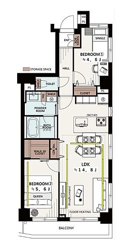 間取り 東急ドエル・アルス下北沢 3階/305