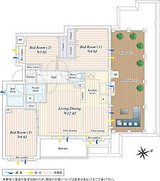 グランシャトレ駒込曙町 3LDKの間取図画像