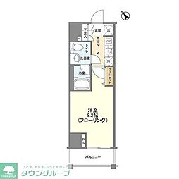 Ｃａｓａ　Ｓｐｌｅｎｄｉｄｏ　麻布仙台坂 2階1Kの間取り