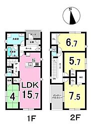 羽島市小熊町内粟野 第2 1号棟 新築戸建