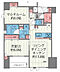 間取り：2LDK、価格6780万円、専有面積60.98m2、バルコニー面積4.71m2 廊下の短い効率の良い間取りです。玄関にはシューズインクローゼット完備♪約13.8帖のLDK空間はビューウインドウ採用！