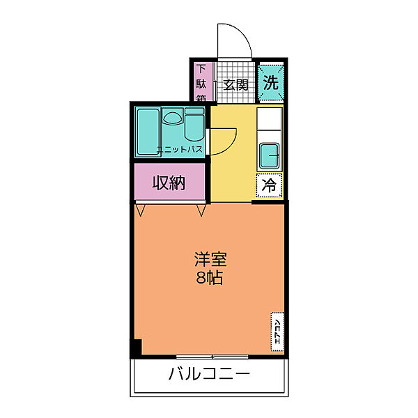 鈴木マンション 3-D｜静岡県沼津市高島本町(賃貸マンション1K・3階・23.08㎡)の写真 その2