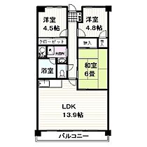 マルシオン・マルジュ 307 ｜ 静岡県三島市壱町田（賃貸マンション3LDK・3階・65.70㎡） その2