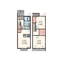 パラッツォ杉 4 ｜ 静岡県御殿場市萩原（賃貸テラスハウス2LDK・1階・66.24㎡） その2